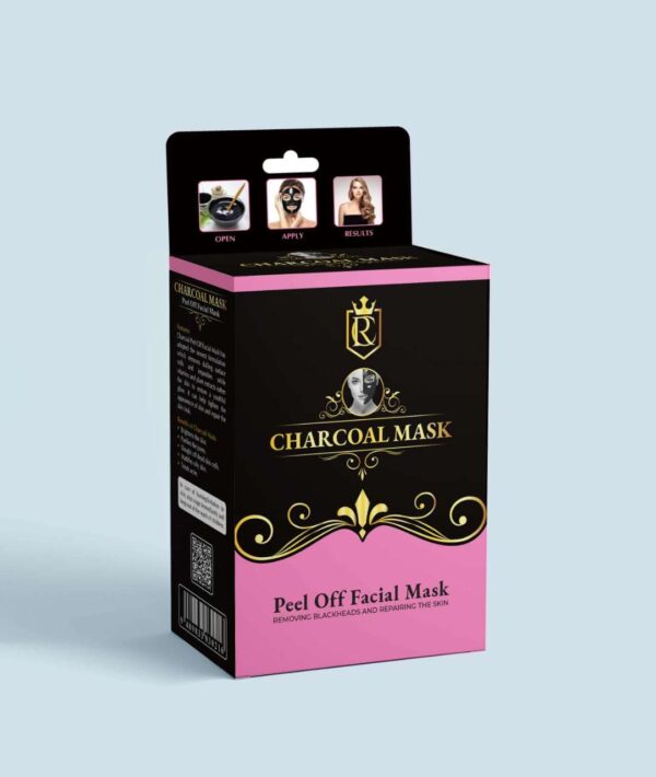 Charcoal Peel off facial mask softens skin and restores youthful glow