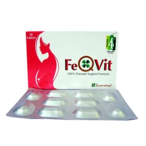 Feqvit is effective and easy absorbable Iron with Quatrefoil, multi-vitamins, multi-minerals and dietary supplement.