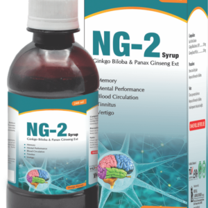NG-2 is for general weakness, anti-aging effect. Improves memory, Neuro & Cardiovascular functions and rectifies debility, depression, vertigo, fatigue, Alzheimer, and Erectile Dysfunction