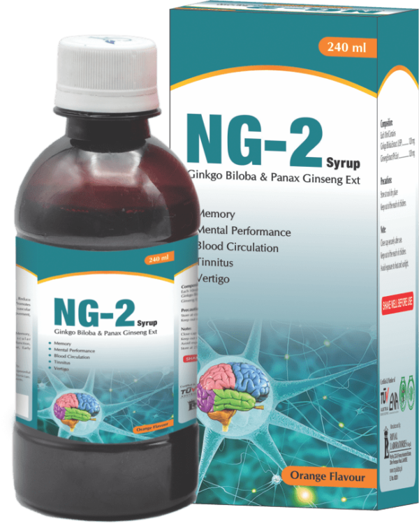 NG-2 is for general weakness, anti-aging effect. Improves memory, Neuro & Cardiovascular functions and rectifies debility, depression, vertigo, fatigue, Alzheimer, and Erectile Dysfunction