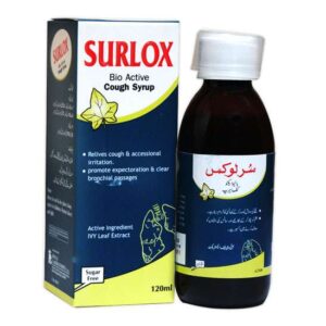 Surlox contains IVY leaf extract. Relieves cough & throat irritation. Promotes expectoration